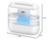 Dreo Humidifiers for Bedroom, Top Fill 4L Supersized Cool Mist Humidifier, 32H Runtime, 28 dB Quiet Ultrasonic Air Humidifier for Large Room, Plants, Baby Nursery, Indoor, Night Light, Easy to Clean